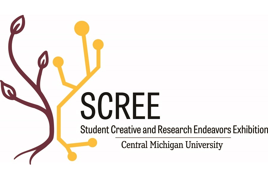 Logo for the Student Creative & Research Endeavors Exhibition (SCREE)
