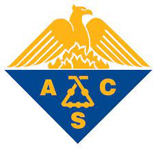 acs logo with the letters acs sitting within a blue triangle on the bottom, and a yellow bird on top.