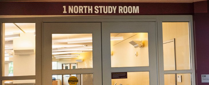 Image of 1 North Study Room in the Park Library building at Central Michigan University