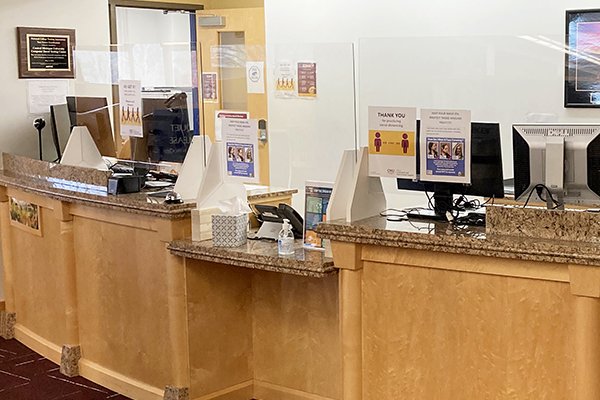 The reception area of Central Michigan University's Certified Testing Center