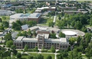 Ariel view of Warriner Mall