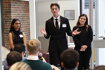 Students present at CMU x Celonis Process Mining Case Competition.