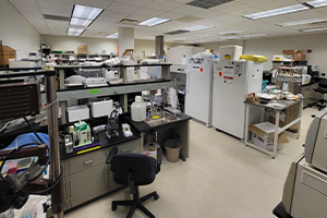 A laboratory filled with various types of scientific equipment, showcasing a diverse range of tools and instruments.