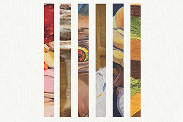 20251114_Event_Connections_003_360x240 A series of painting segments. You can only see a small strip of the original painting.