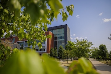 An exterior view of the College of Education and Human Services building.