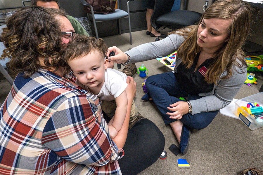 Carls Center student and patients