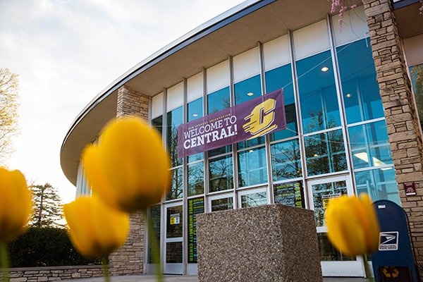 Exterior of Bovee University Center in Spring