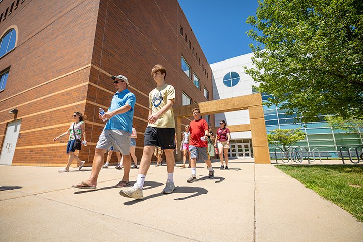 Campus tour season is in full swing as prospective students tour campus with family and supporters.