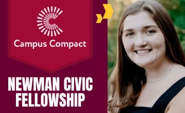 Brooke Gordon is named the CMU Campus Compact Newman Civic Fellow