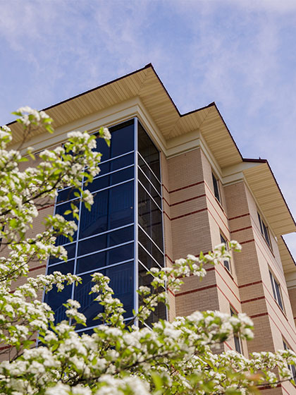 Exterior photo of Fabiano Hall.